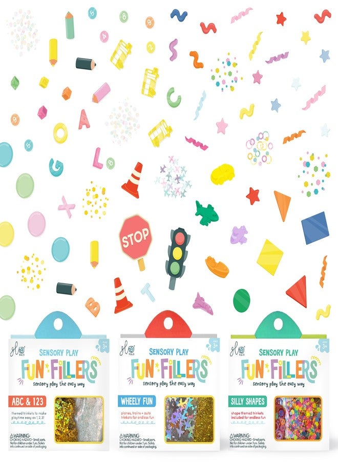 Glo Pals Fun Fillers 3 Pack Sensory Play Accessories - Sensory and Mini Toys for Kids - Bulk Party and Little Toys for Sensory Bins, Gift Bag Stuffers, and Party Favors - Explore and Learn - Image 1